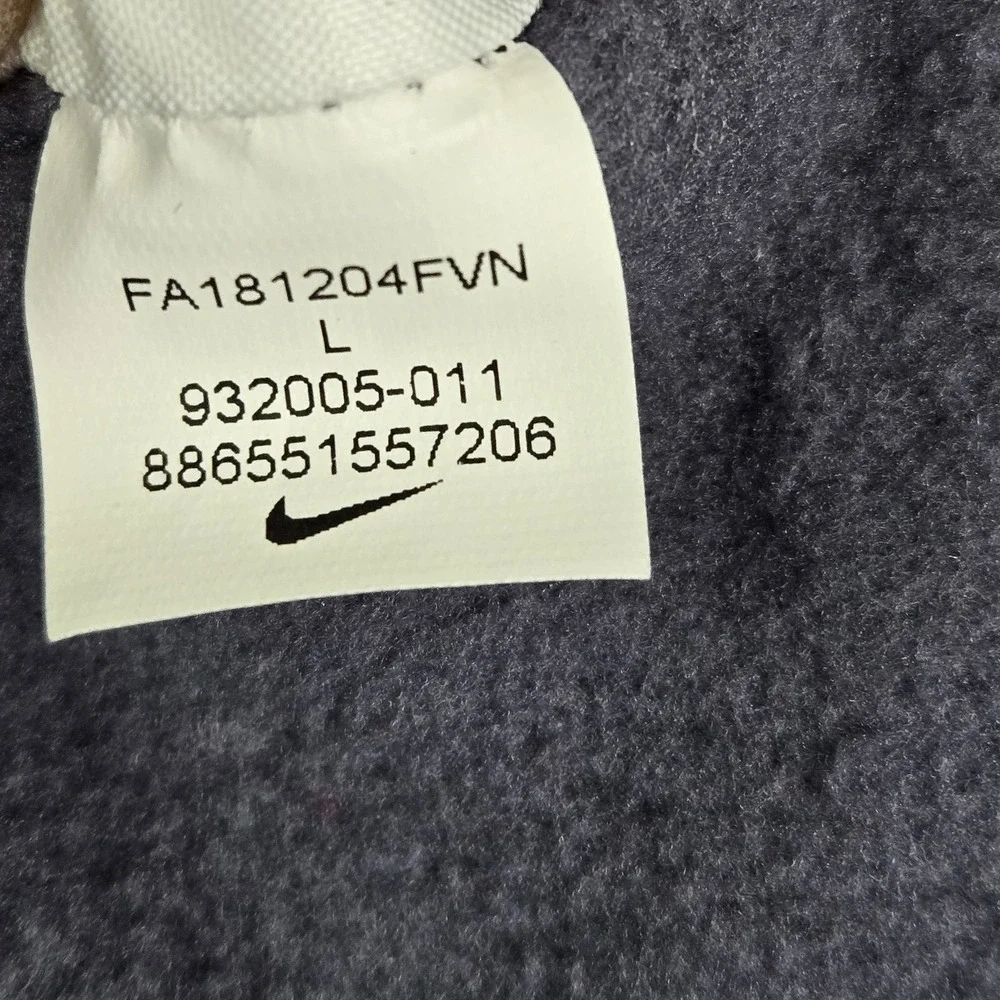 Nike Men Hoodie L Gray Big Center Swoosh Camo Raglan Long Sleeve‎ Pullover